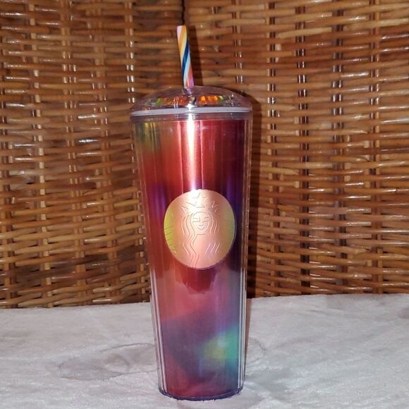 Starbucks Summer 2021 Rainbow Dome Tumbler NWT - Picture 1 of 5